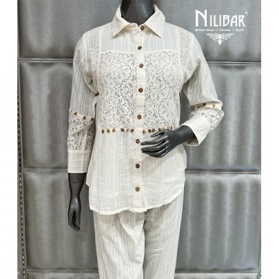 White Cotton Co-ord Set
