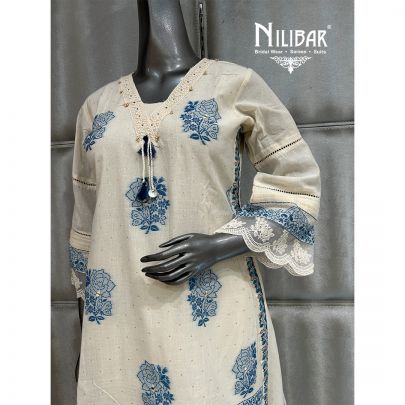 Off White Cotton Co-ord Set