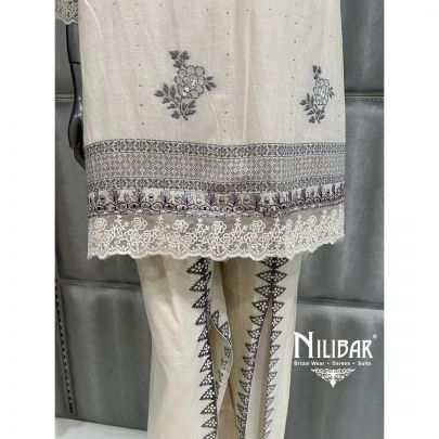 Off White Cotton Co-ord Set