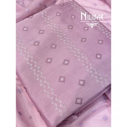 Lilac Cotton Unstitched Suit