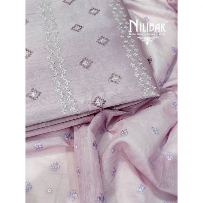 Lilac Cotton Unstitched Suit