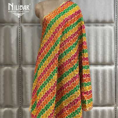 Gold Beige Phulkari Dupatta