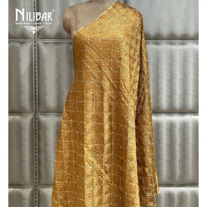 Gold Beige Phulkari Dupatta