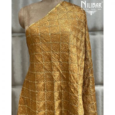 Gold Beige Phulkari Dupatta