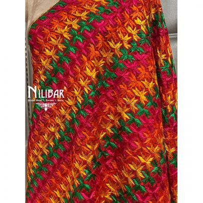 Red Phulkari Dupatta