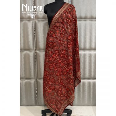 Mehroon Georgette Dupatta