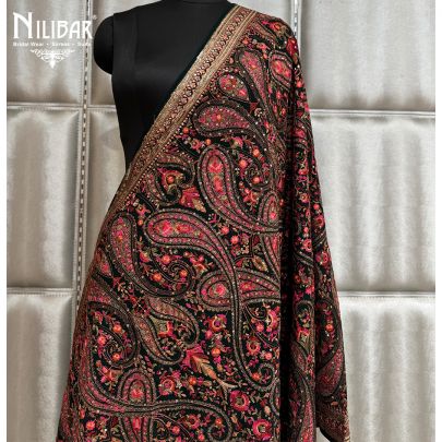 Bottle Green Georgette Dupatta