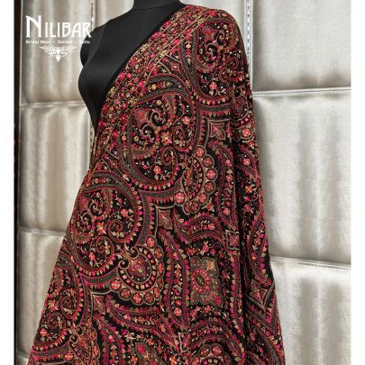 Black Georgette Dupatta