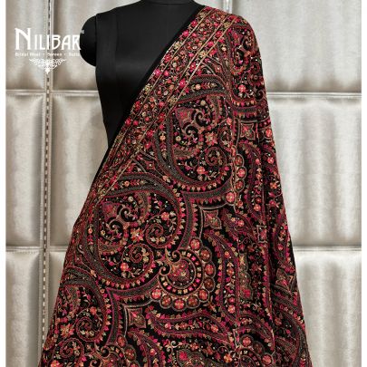 Black Georgette Dupatta