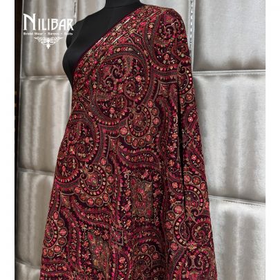 Mehroon Georgette Dupatta
