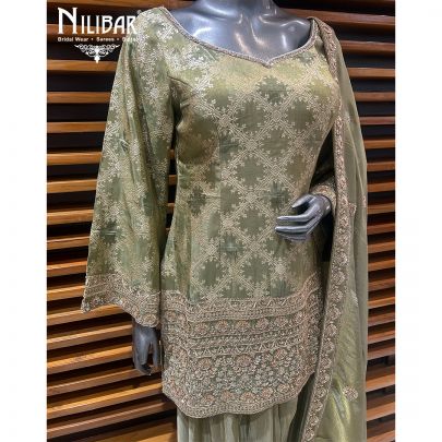 Light Green Silk Salwar Suit
