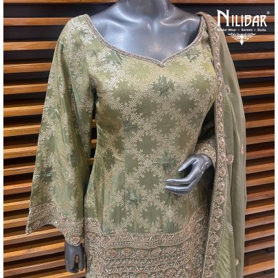Light Green Silk Salwar Suit