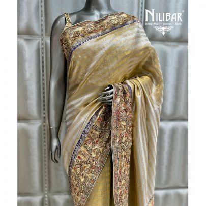 Gold Tissue Fabric Saree