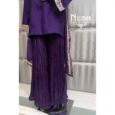 Purple Mulmul Pant Suit