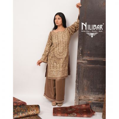 Gold & Wine Lamé Silk Palazzo Suit