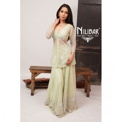 Pista Green Soft Net Jaffa Pants