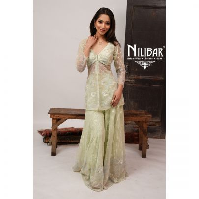 Pista Green Soft Net Jaffa Pants