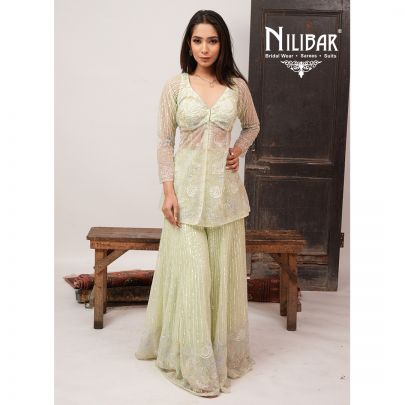 Pista Green Soft Net Jaffa Pants