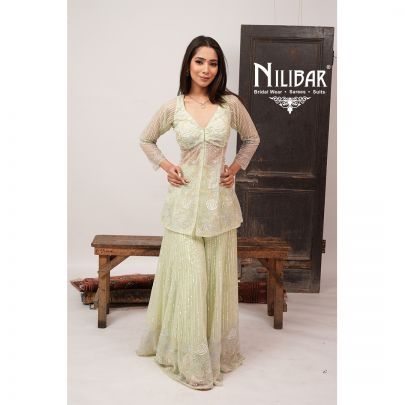 Pista Green Soft Net Jaffa Pants