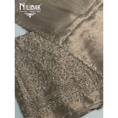 Champagne Gold Lamé Tissue Unstitched Suit