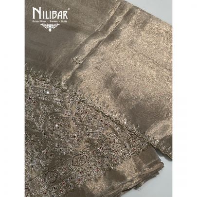 Champagne Gold Lamé Tissue Unstitched Suit