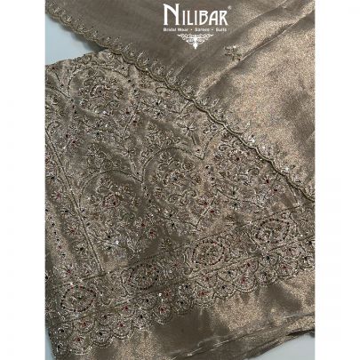 Champagne Gold Lamé Tissue Unstitched Suit