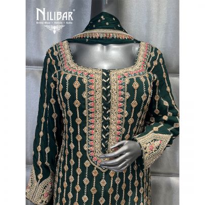 Green Georgette Garara Suit