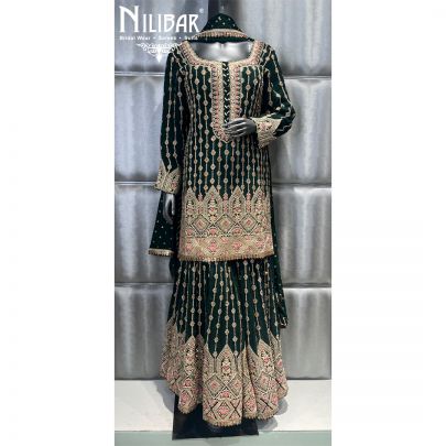 Green Georgette Garara Suit