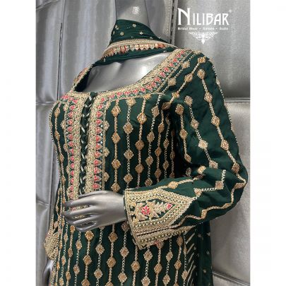 Green Georgette Garara Suit