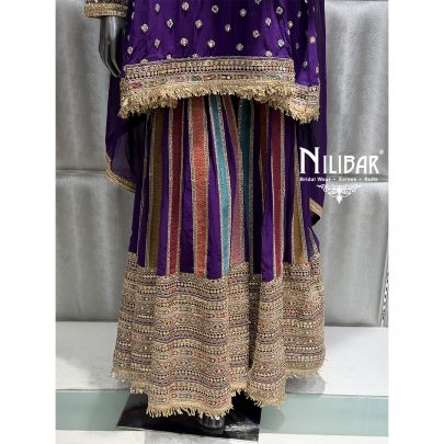 Purple Georgette Garara Suit