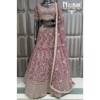 Baby Pink Soft Net Lehenga