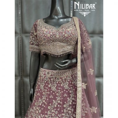 Baby Pink Soft Net Lehenga