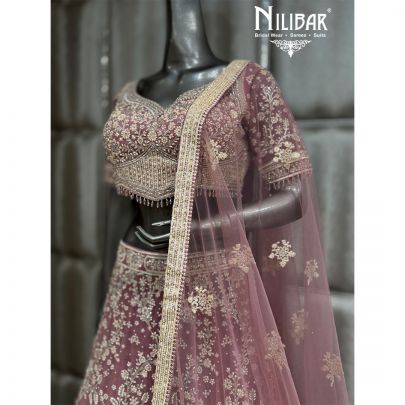 Baby Pink Soft Net Lehenga