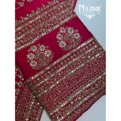 Rani Pink Crepe Unstitched Suit
