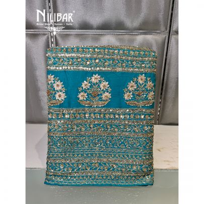 Blue Silk Unstitched Suit