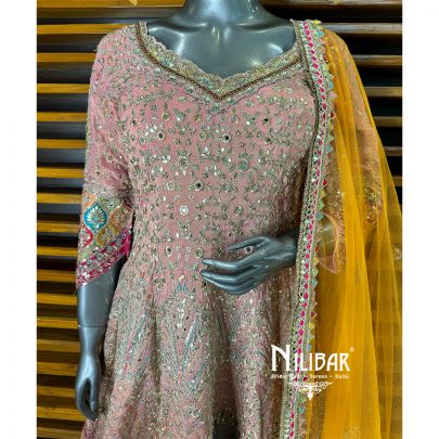 Pink Lame Garara Suit