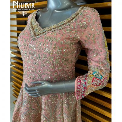 Pink Lame Garara Suit