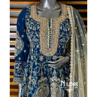 Blue Georgette Garara Suit