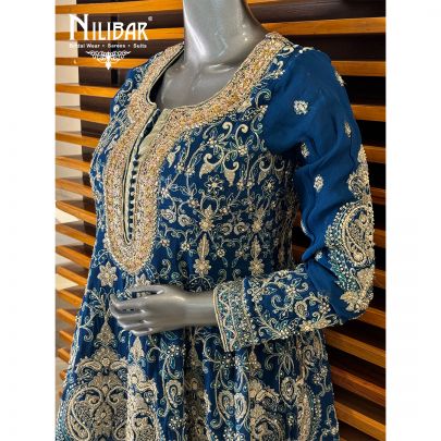 Blue Georgette Garara Suit