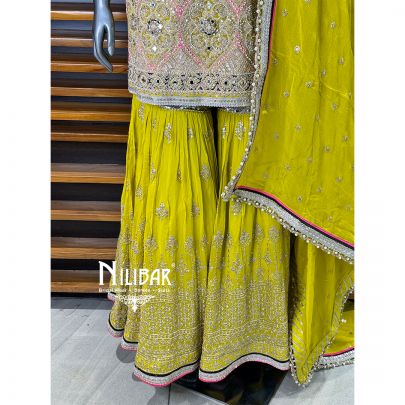 Neon Georgette Garara Suit