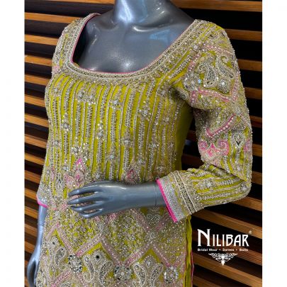 Neon Georgette Garara Suit