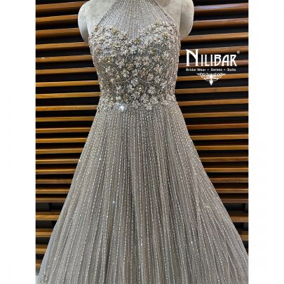 Lilac Net Gown