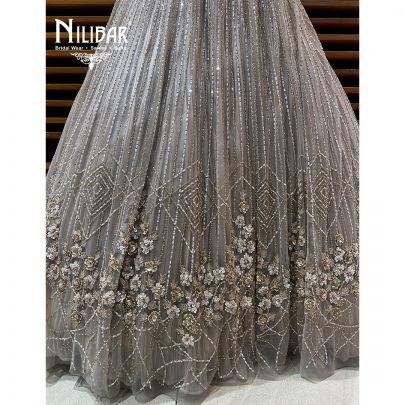 Lilac Net Gown