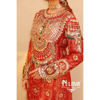 Bhavya Jain In Our Maroon Red Tissue Pant Suit Set