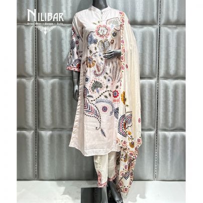 Misty Rose Cotton Pant Suit
