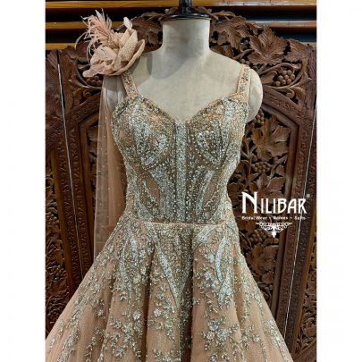 Light Peach Tissue Gown