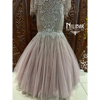 Soft Pink Net Gown