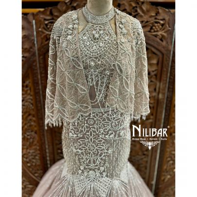 Soft Pink Net Gown