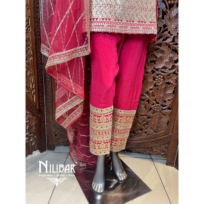 Pink Silk Pant Suit