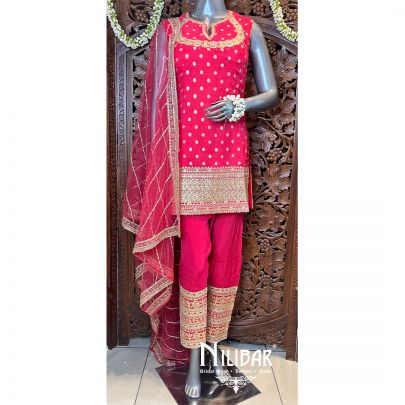 Pink Silk Pant Suit